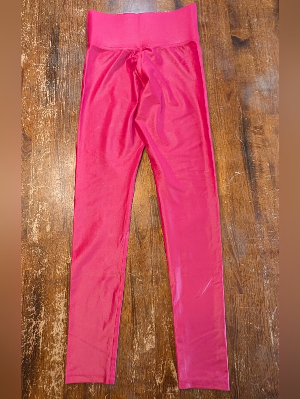 Carbon38 Dark Pink High Shine Leggings Size XS Activewear Athleisure Yoga Gym - Picture 7 of 7